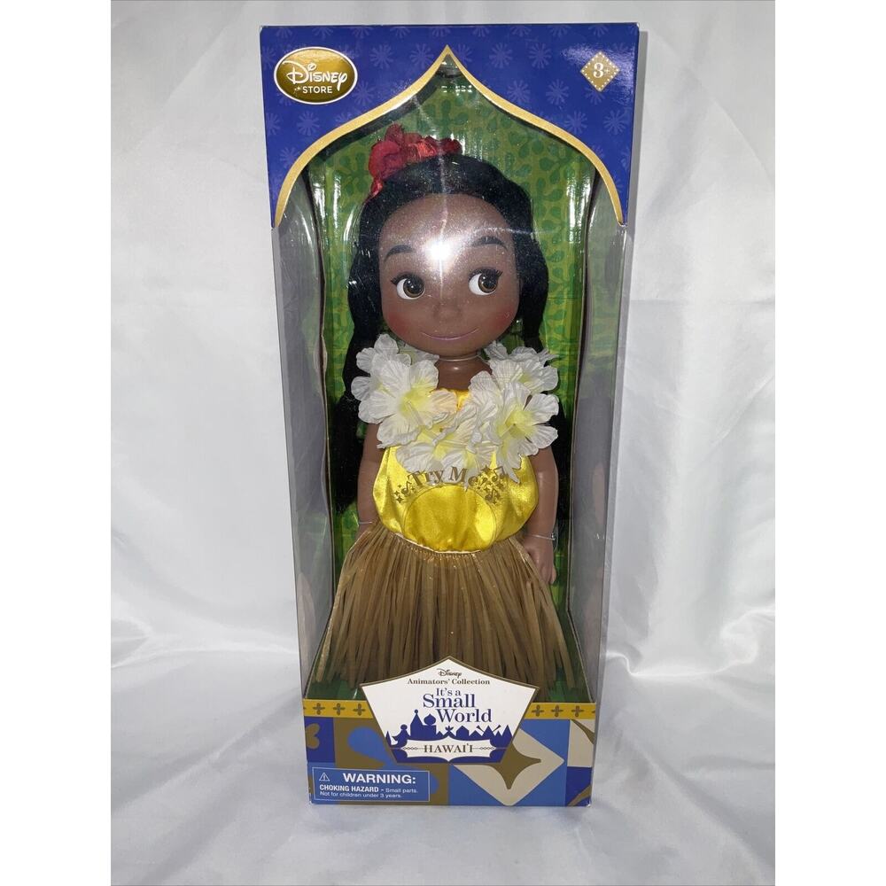 NIB Disney Animators Collection- It's A Small World HAWAII Singing Doll